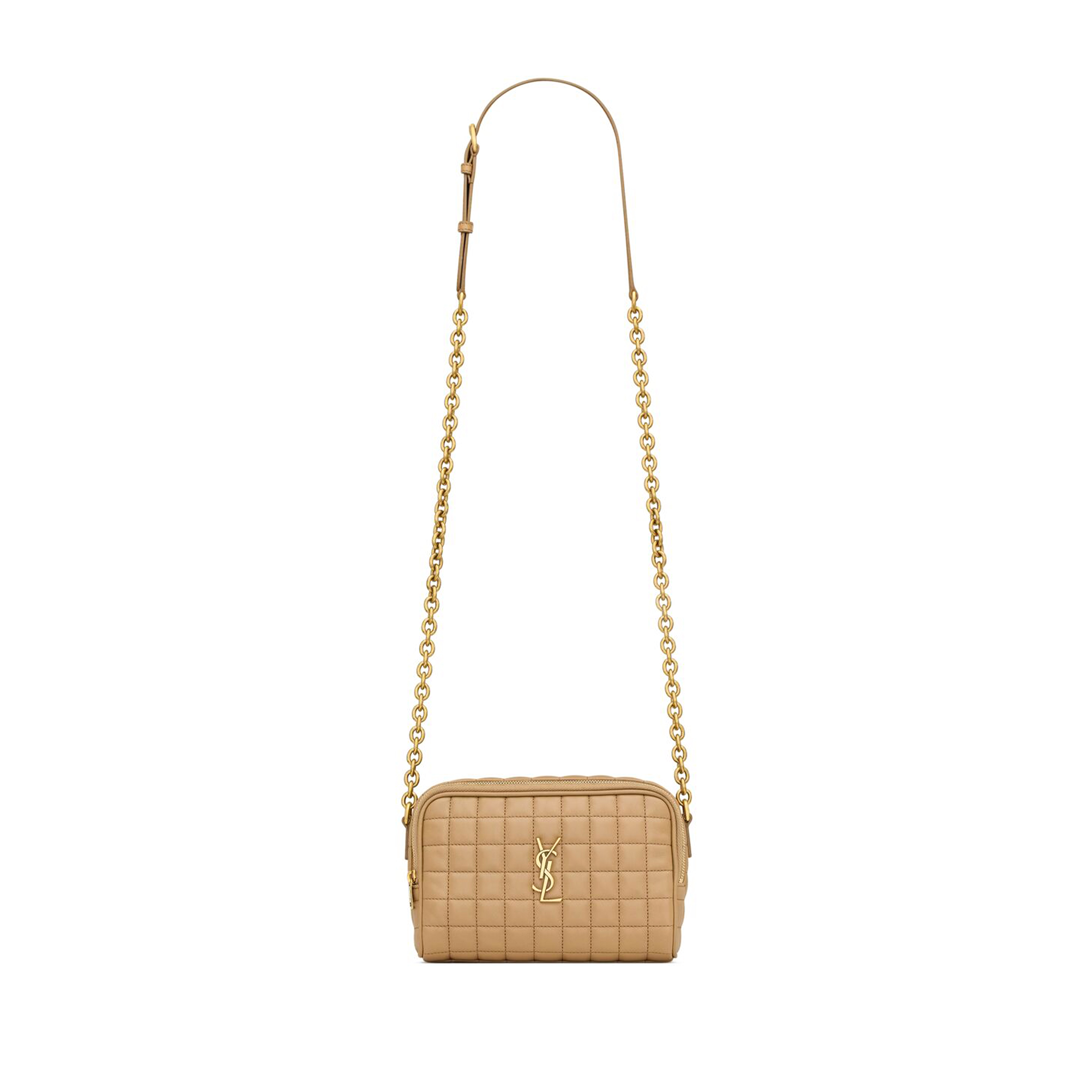 YSL CASSANDRE MATELASSÉ CARRÉ CAMERA BAG IN LAMBSKIN 764809AABVP2357 (19.5*14*4cm)